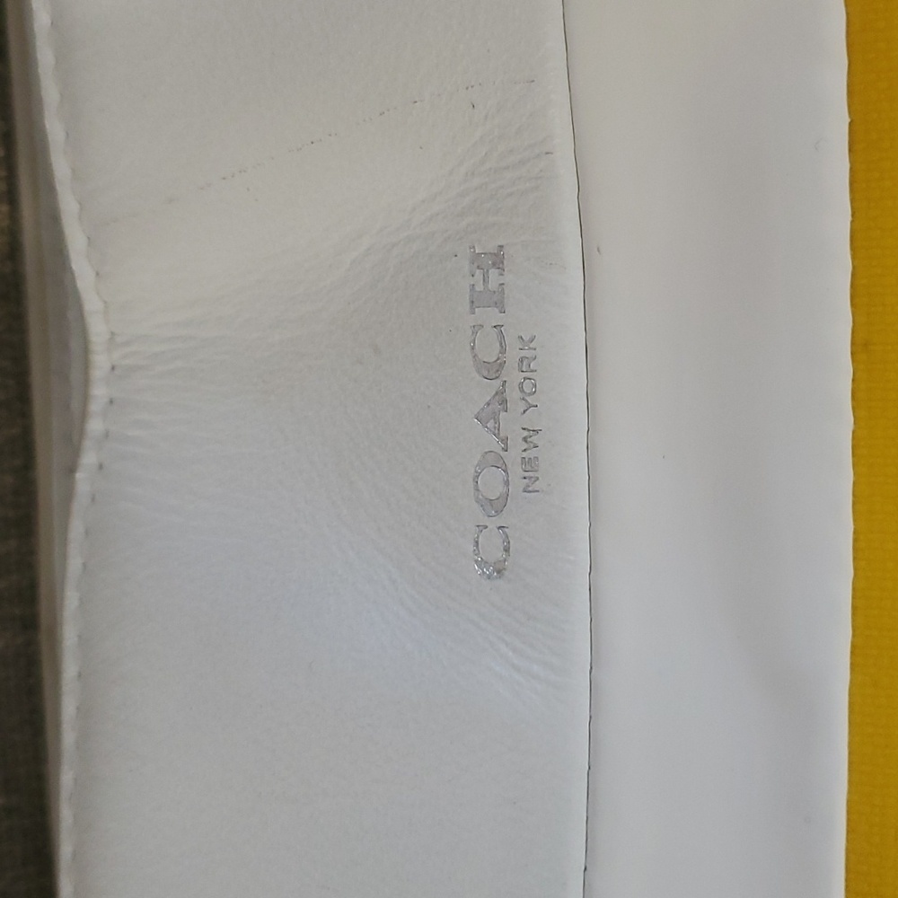 Coach sunburst yellow white stripe shoulder bag - Picture 12 of 16